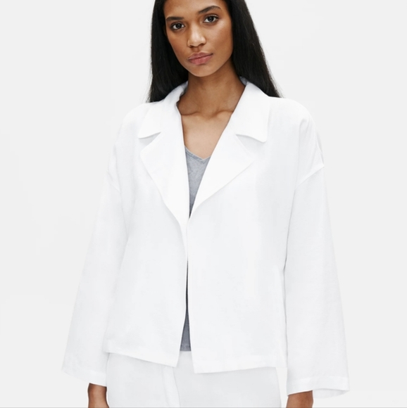Eileen Fisher Linen Blend Blazer NWOT - Picture 1 of 4